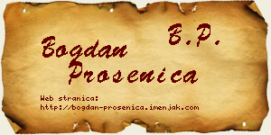Bogdan Prosenica vizit kartica